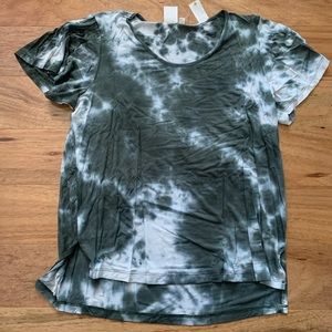 Alkamy green tie die shirt